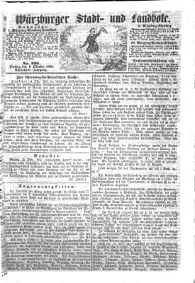 Würzburger Stadt- und Landbote Freitag 6. Oktober 1865