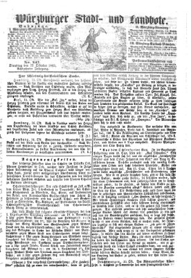 Würzburger Stadt- und Landbote Dienstag 17. Oktober 1865