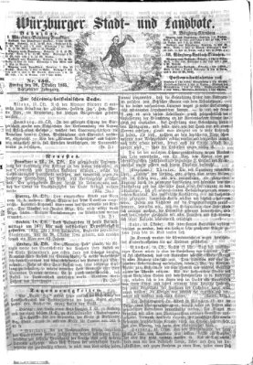 Würzburger Stadt- und Landbote Freitag 20. Oktober 1865