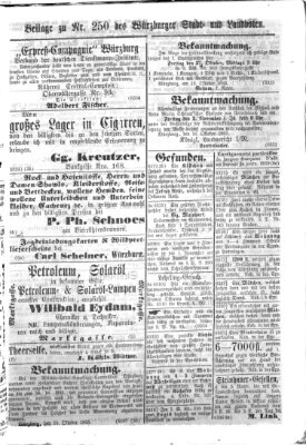 Würzburger Stadt- und Landbote Freitag 20. Oktober 1865