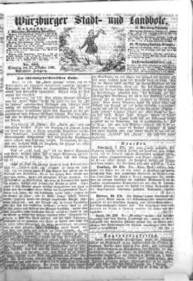 Würzburger Stadt- und Landbote Samstag 21. Oktober 1865