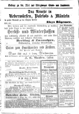 Würzburger Stadt- und Landbote Samstag 21. Oktober 1865