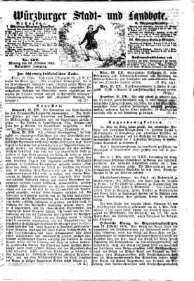 Würzburger Stadt- und Landbote Montag 23. Oktober 1865