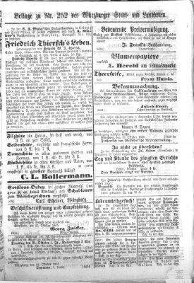 Würzburger Stadt- und Landbote Montag 23. Oktober 1865