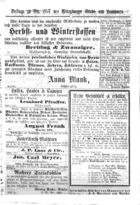 Würzburger Stadt- und Landbote Samstag 28. Oktober 1865