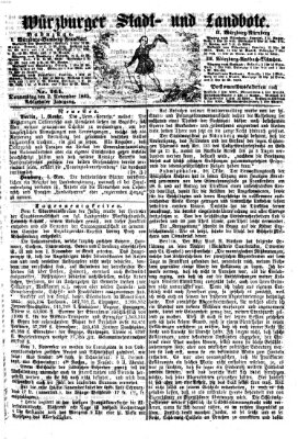 Würzburger Stadt- und Landbote Donnerstag 2. November 1865