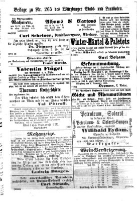 Würzburger Stadt- und Landbote Dienstag 7. November 1865