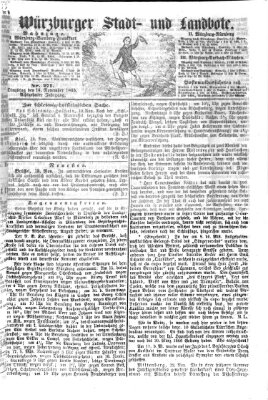 Würzburger Stadt- und Landbote Dienstag 14. November 1865