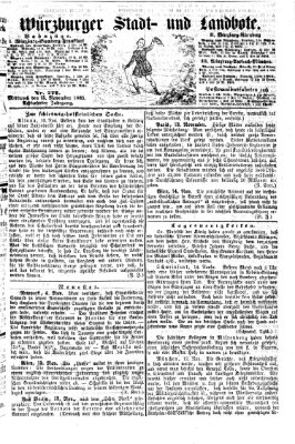 Würzburger Stadt- und Landbote Mittwoch 15. November 1865