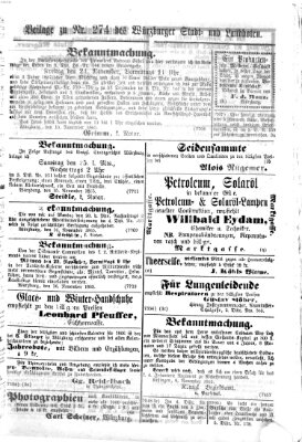 Würzburger Stadt- und Landbote Freitag 17. November 1865