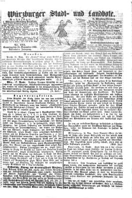 Würzburger Stadt- und Landbote Samstag 18. November 1865