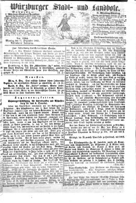 Würzburger Stadt- und Landbote Montag 11. Dezember 1865