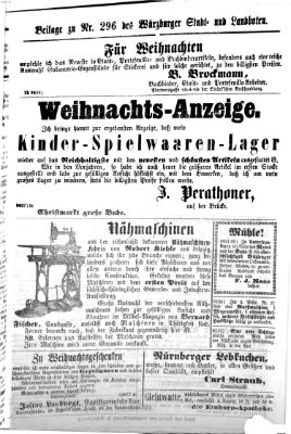 Würzburger Stadt- und Landbote Mittwoch 13. Dezember 1865