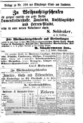 Würzburger Stadt- und Landbote Freitag 15. Dezember 1865