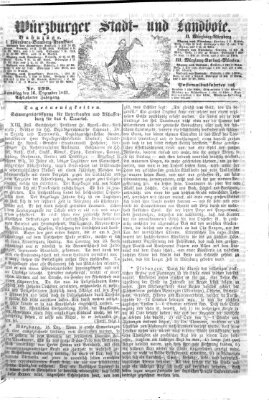 Würzburger Stadt- und Landbote Samstag 16. Dezember 1865