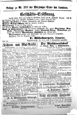 Würzburger Stadt- und Landbote Samstag 16. Dezember 1865