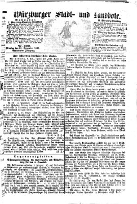 Würzburger Stadt- und Landbote Montag 18. Dezember 1865