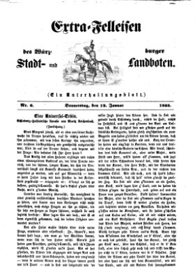 Extra-Felleisen (Würzburger Stadt- und Landbote) Donnerstag 12. Januar 1865