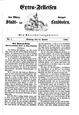 Extra-Felleisen (Würzburger Stadt- und Landbote) Sonntag 15. Januar 1865