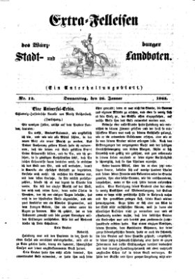 Extra-Felleisen (Würzburger Stadt- und Landbote) Donnerstag 26. Januar 1865