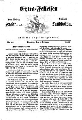 Extra-Felleisen (Würzburger Stadt- und Landbote) Dienstag 7. Februar 1865