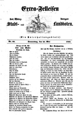 Extra-Felleisen (Würzburger Stadt- und Landbote) Donnerstag 25. Mai 1865