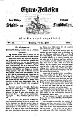 Extra-Felleisen (Würzburger Stadt- und Landbote) Sonntag 11. Juni 1865