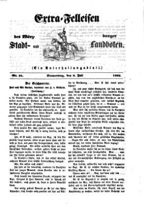 Extra-Felleisen (Würzburger Stadt- und Landbote) Donnerstag 6. Juli 1865