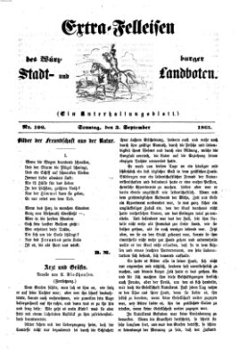 Extra-Felleisen (Würzburger Stadt- und Landbote) Sonntag 3. September 1865