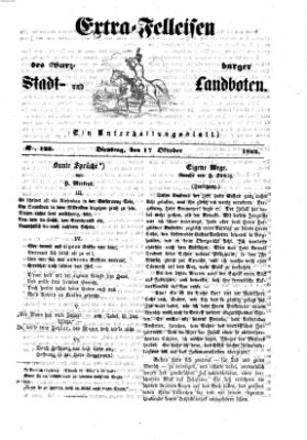 Extra-Felleisen (Würzburger Stadt- und Landbote) Dienstag 17. Oktober 1865