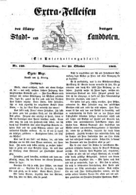 Extra-Felleisen (Würzburger Stadt- und Landbote) Donnerstag 26. Oktober 1865