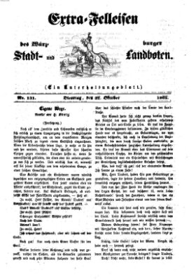 Extra-Felleisen (Würzburger Stadt- und Landbote) Dienstag 31. Oktober 1865