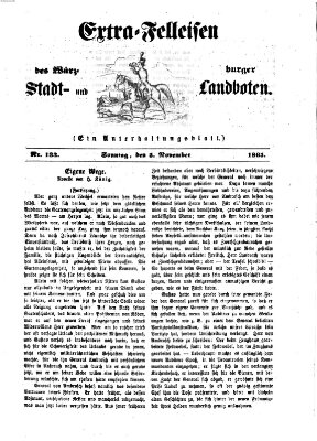 Extra-Felleisen (Würzburger Stadt- und Landbote) Sonntag 5. November 1865