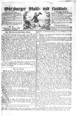 Würzburger Stadt- und Landbote Freitag 5. Januar 1866