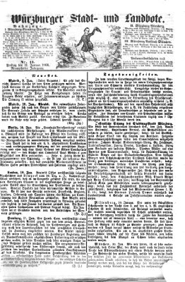 Würzburger Stadt- und Landbote Freitag 12. Januar 1866