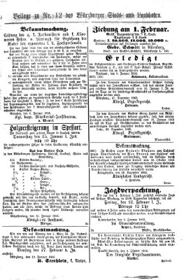 Würzburger Stadt- und Landbote Samstag 13. Januar 1866