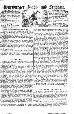 Würzburger Stadt- und Landbote Mittwoch 24. Januar 1866