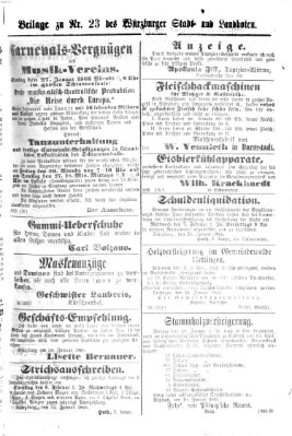 Würzburger Stadt- und Landbote Freitag 26. Januar 1866