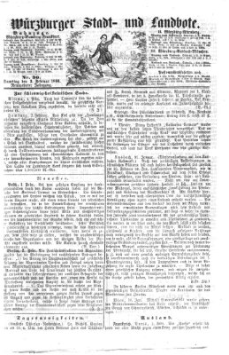 Würzburger Stadt- und Landbote Samstag 3. Februar 1866