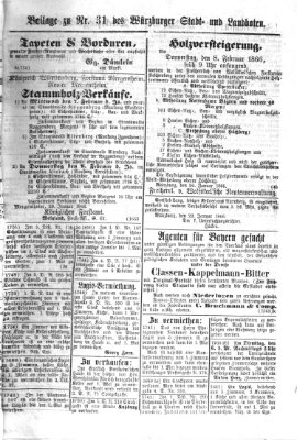 Würzburger Stadt- und Landbote Montag 5. Februar 1866