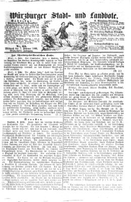 Würzburger Stadt- und Landbote Mittwoch 7. Februar 1866