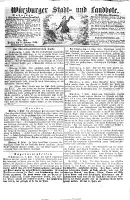 Würzburger Stadt- und Landbote Freitag 9. Februar 1866