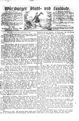 Würzburger Stadt- und Landbote Samstag 10. Februar 1866