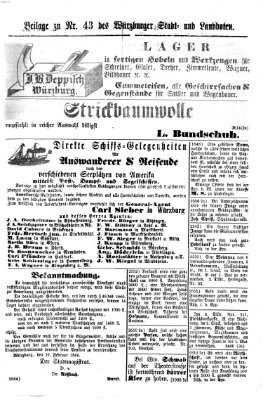 Würzburger Stadt- und Landbote Montag 19. Februar 1866