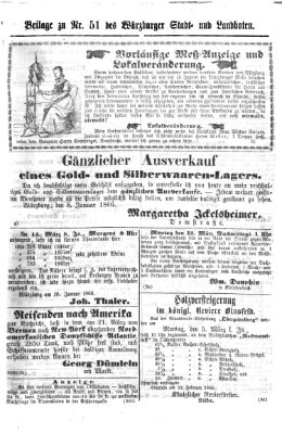 Würzburger Stadt- und Landbote Mittwoch 28. Februar 1866