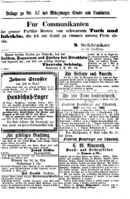 Würzburger Stadt- und Landbote Mittwoch 7. März 1866