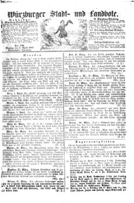 Würzburger Stadt- und Landbote Montag 2. April 1866