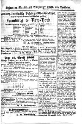 Würzburger Stadt- und Landbote Freitag 6. April 1866