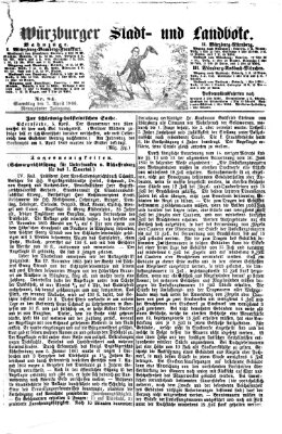 Würzburger Stadt- und Landbote Samstag 7. April 1866