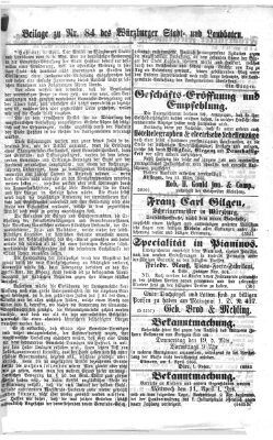 Würzburger Stadt- und Landbote Samstag 7. April 1866